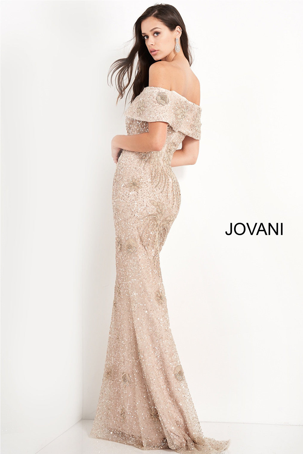 off the shoulder mob dress 03412