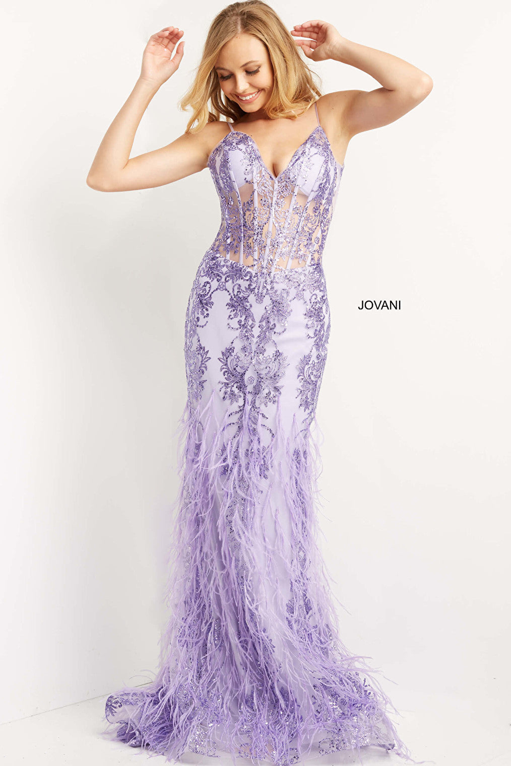 beaded prom dress 08141