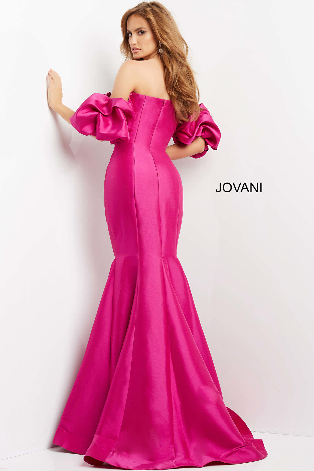 pink evening dress 09031