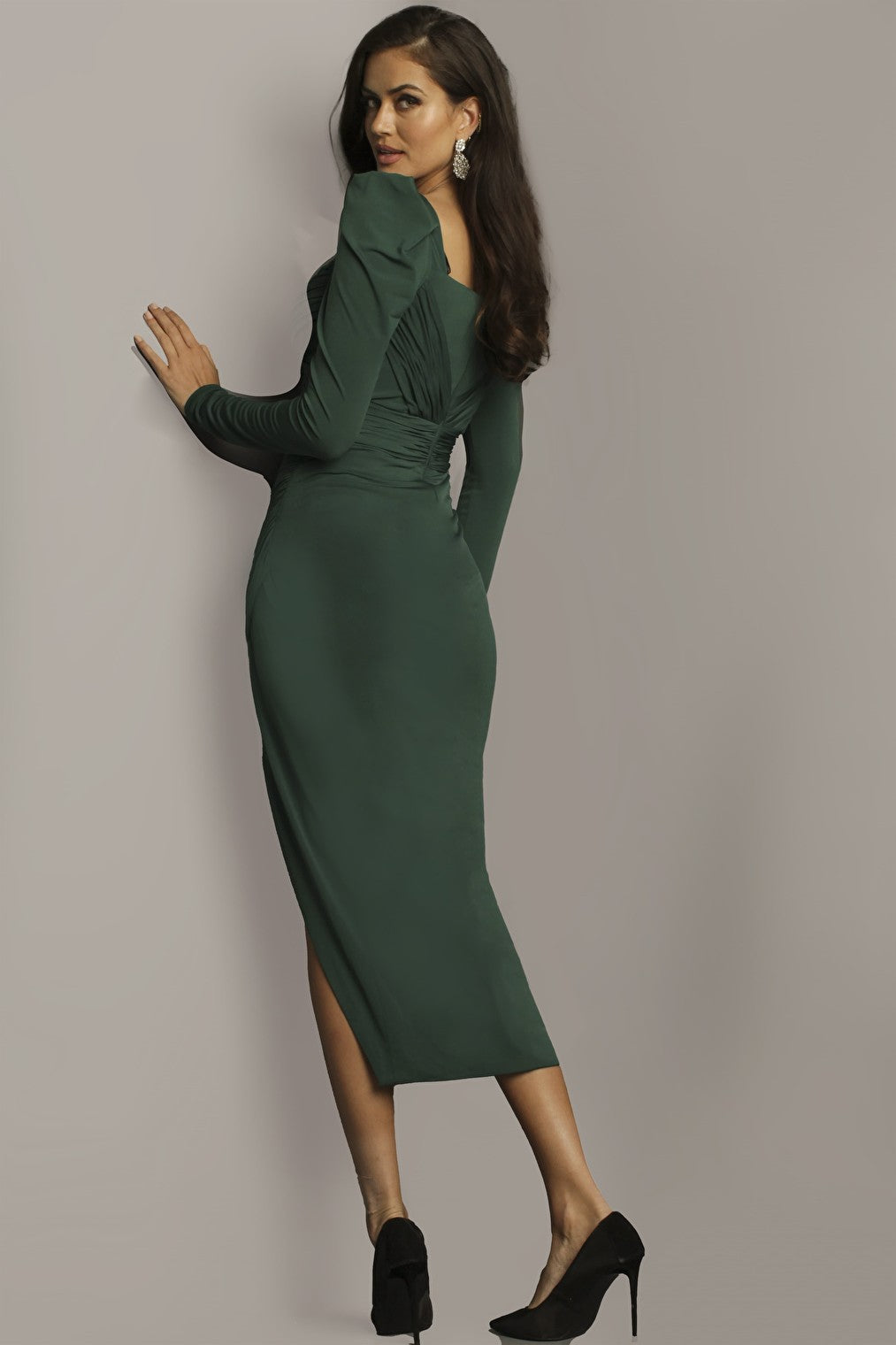 green short dress 09402