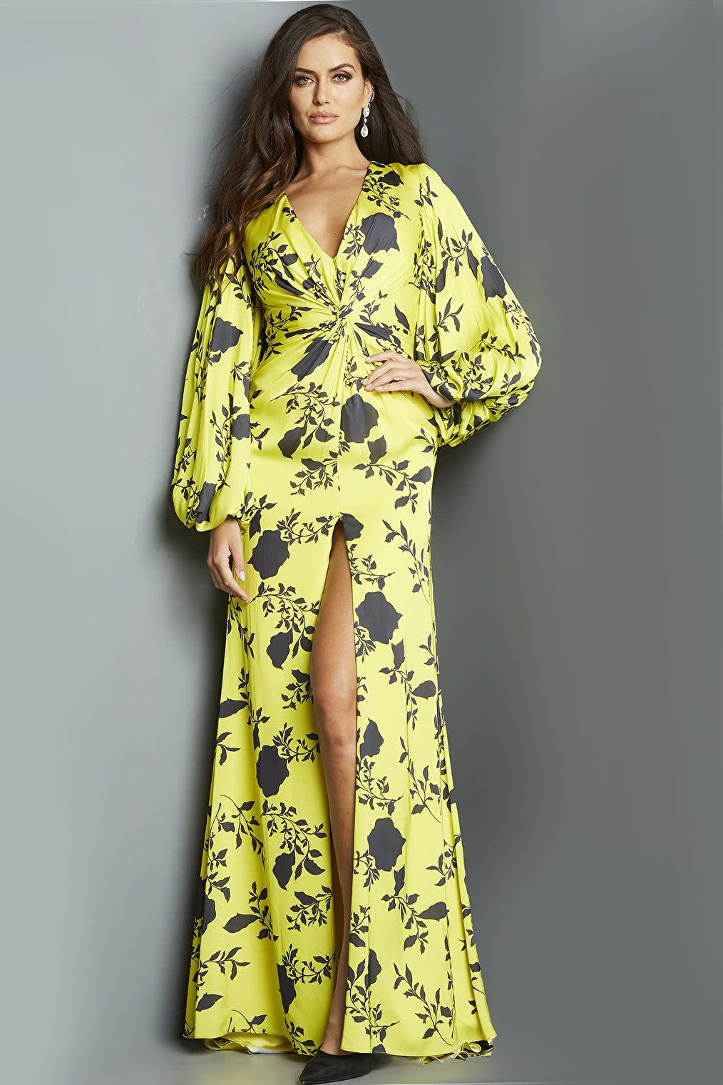 high slit evening dress 09453