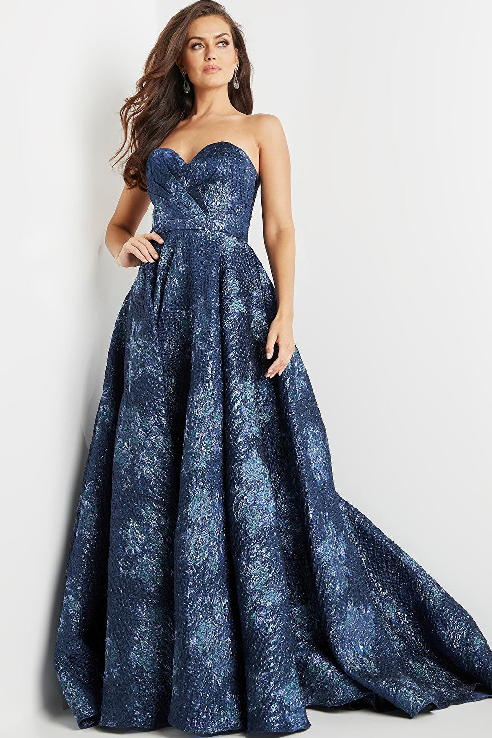 navy a line dress 22792