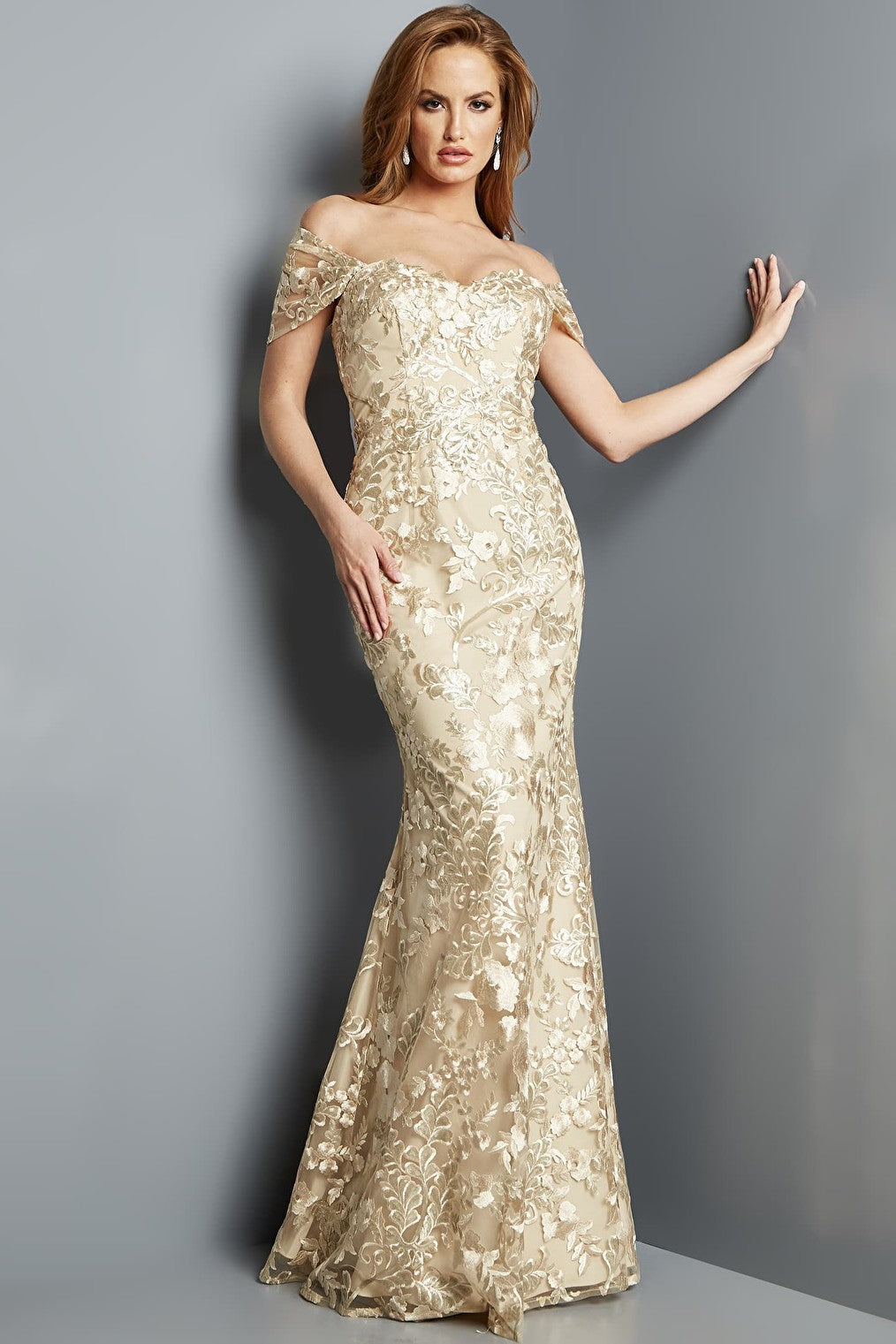 jovani cream evening dress Jovani 23238