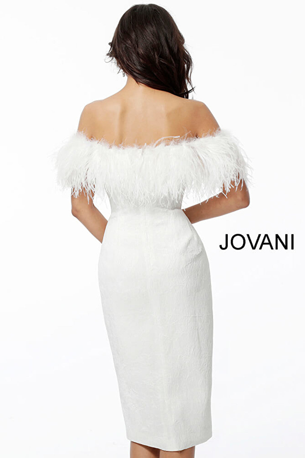back of short wedding dress 67118