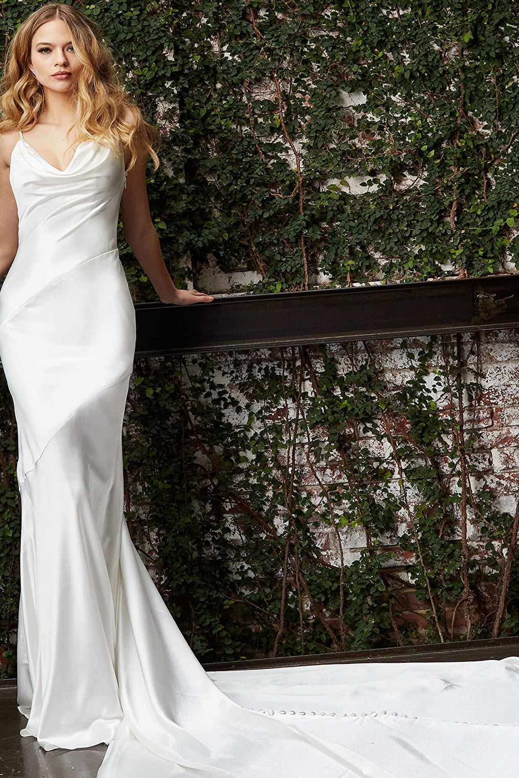 Jovani bridal dress JB03910 with cowl neck