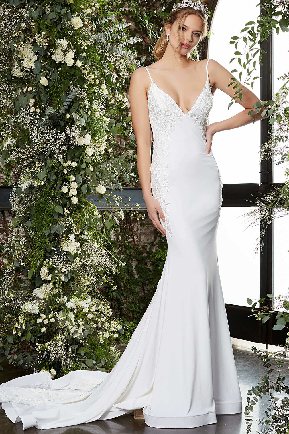 Jovani bridal JB06667 spaghetti strap dress