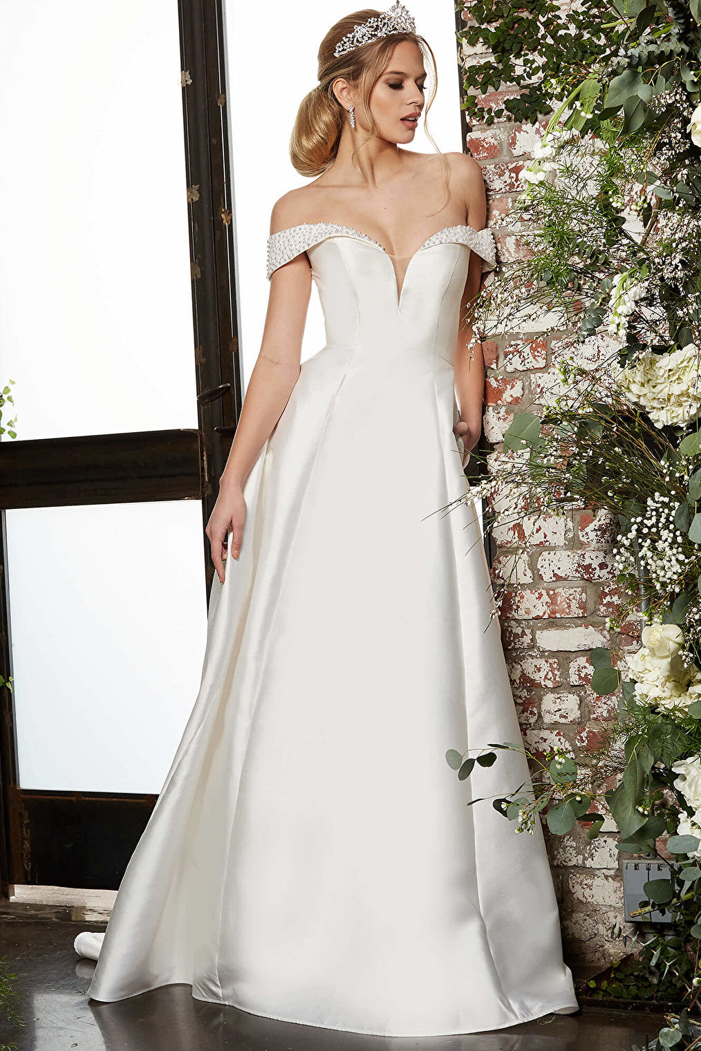Jovani bridal JB07134 A line gown with pockets