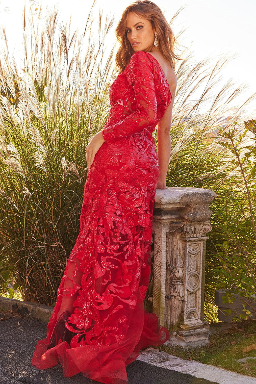 red prom dress 03333