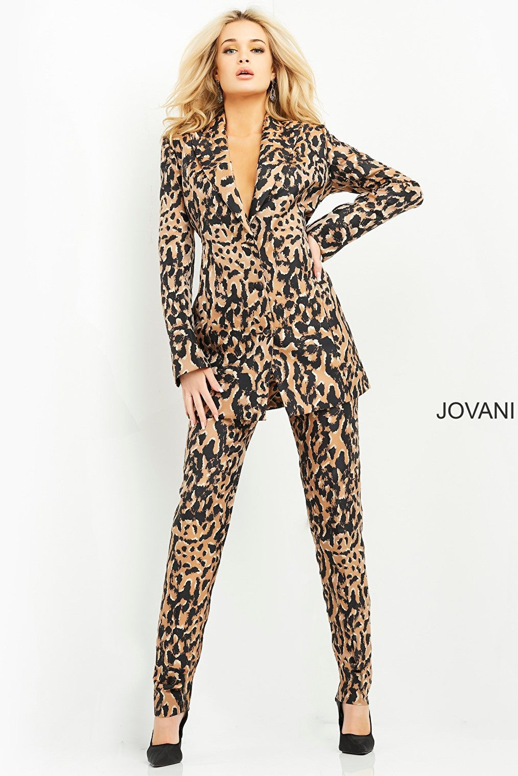 Jovani 03840 form fitting pant suit 