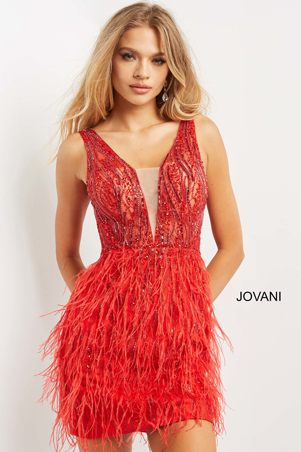 dress with feather 04619