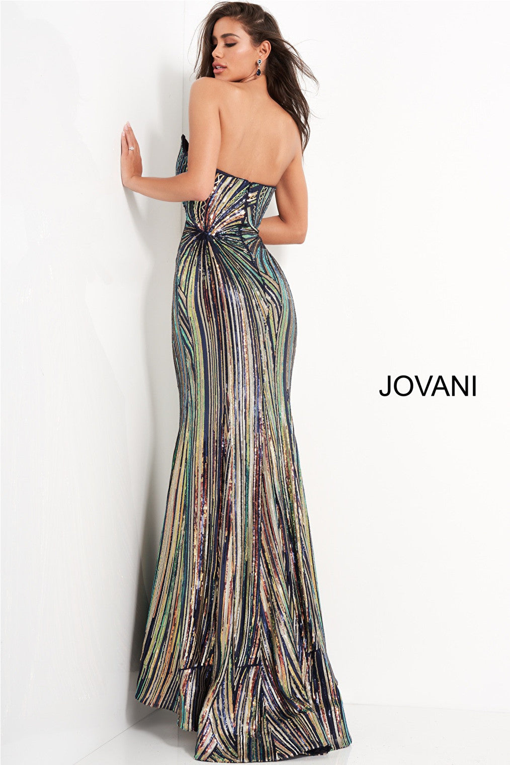 Jovani 04810 black mermaid dress