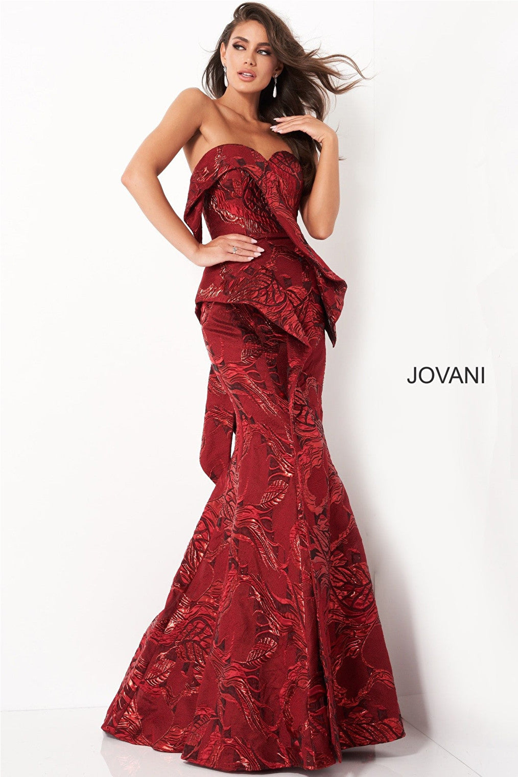 Jovani 2025 wine dress