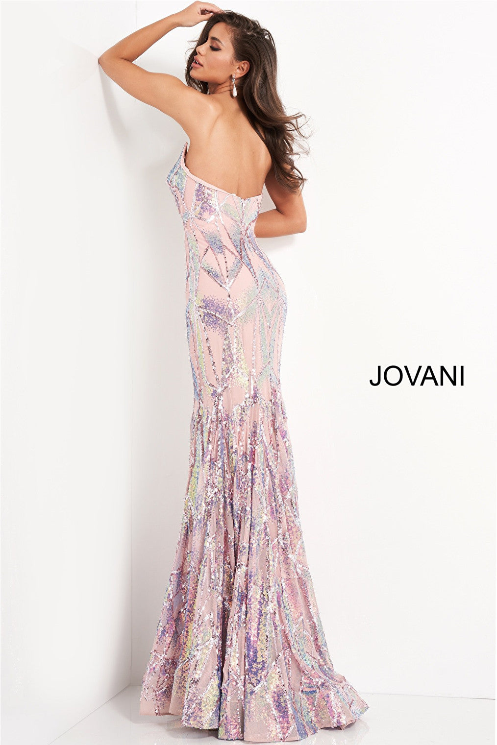 Long embellished Jovani prom dress 05100