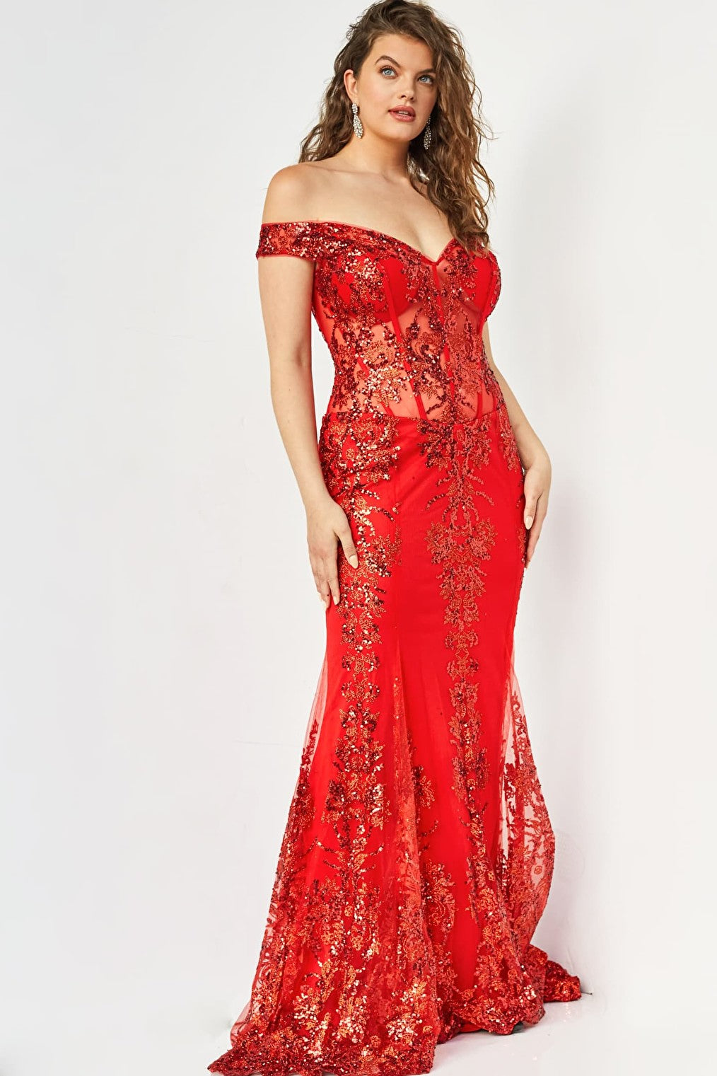 plus size prom dress 06369