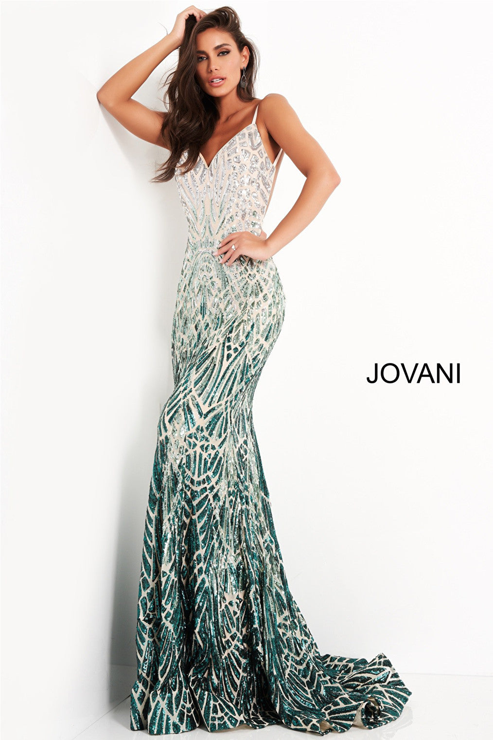 Embellished Jovani prom dress 06450