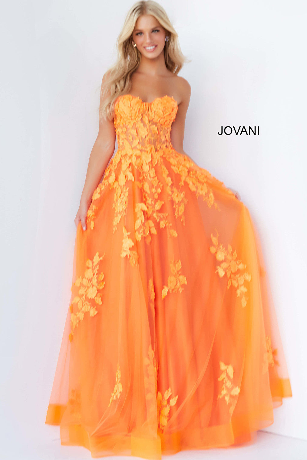 orange prom dress 07901