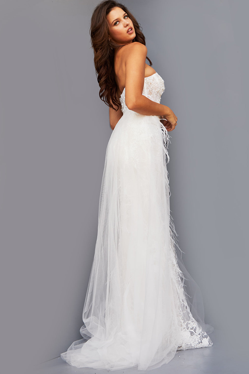 white prom dress 07914