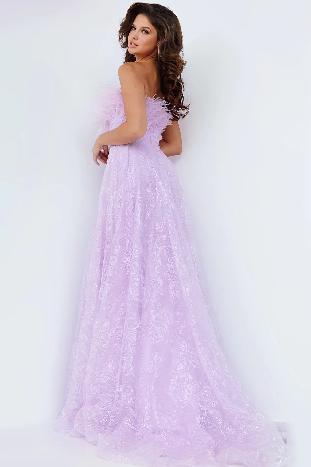 purple beaded dress 09945