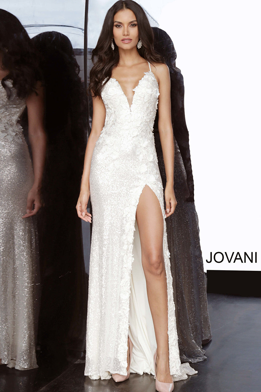Jovani 1012 high slit dress