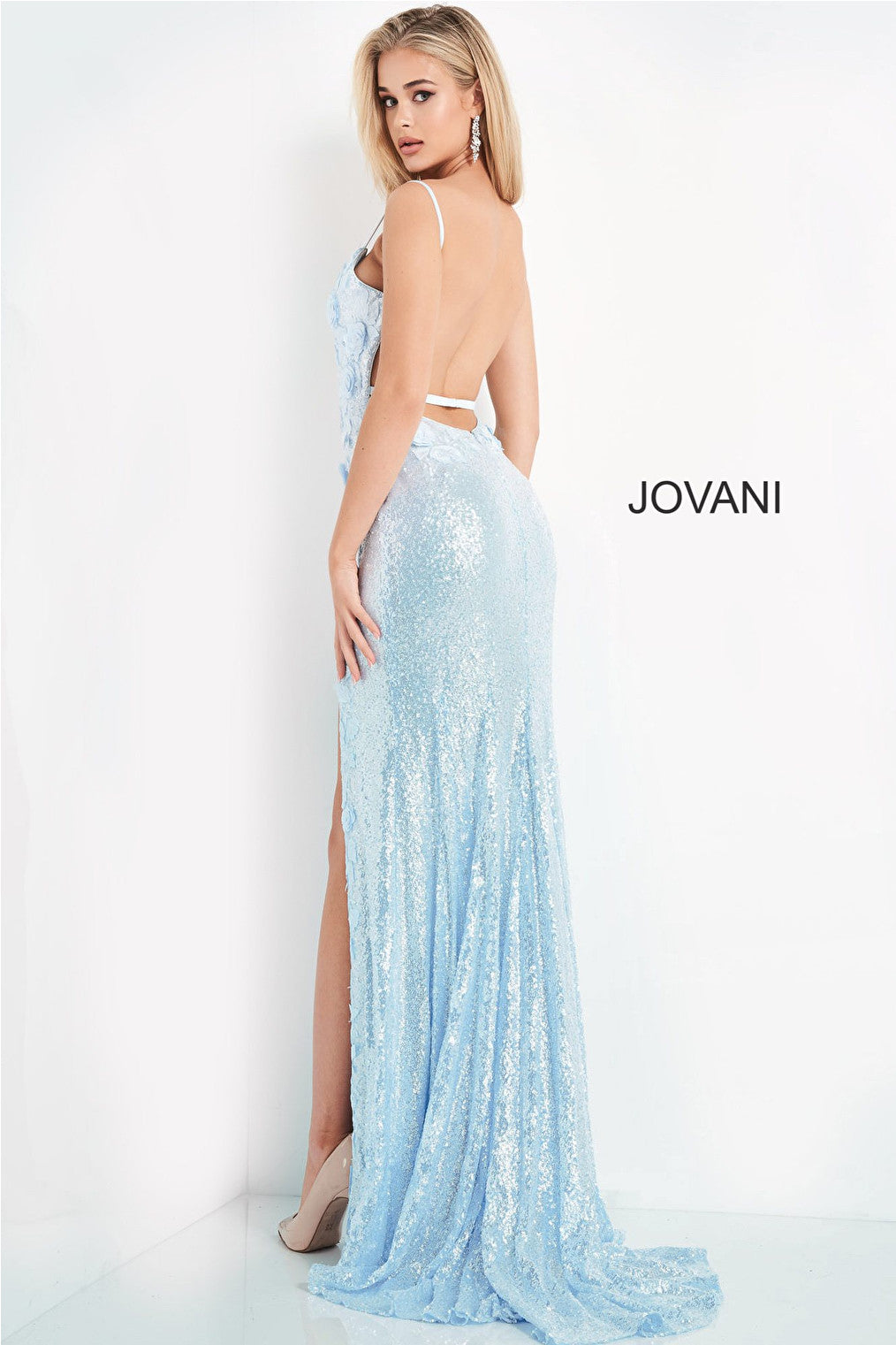 Jovani 1012 sexy high slit dress