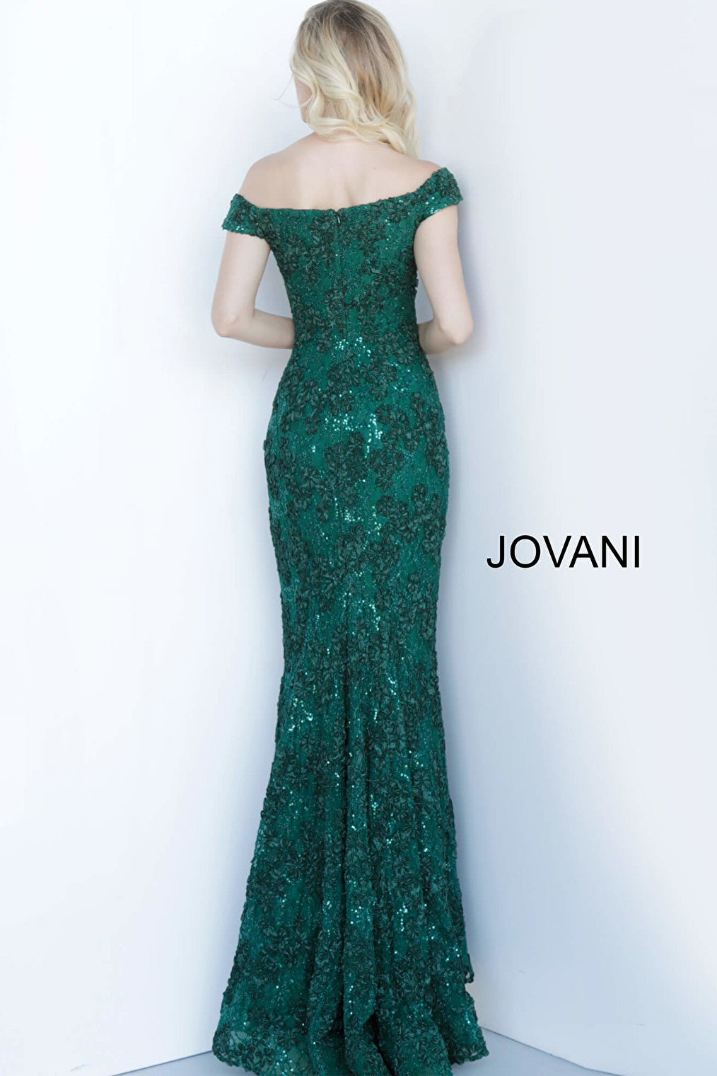 Emerald sheath MOB and evening Jovani dress 1910