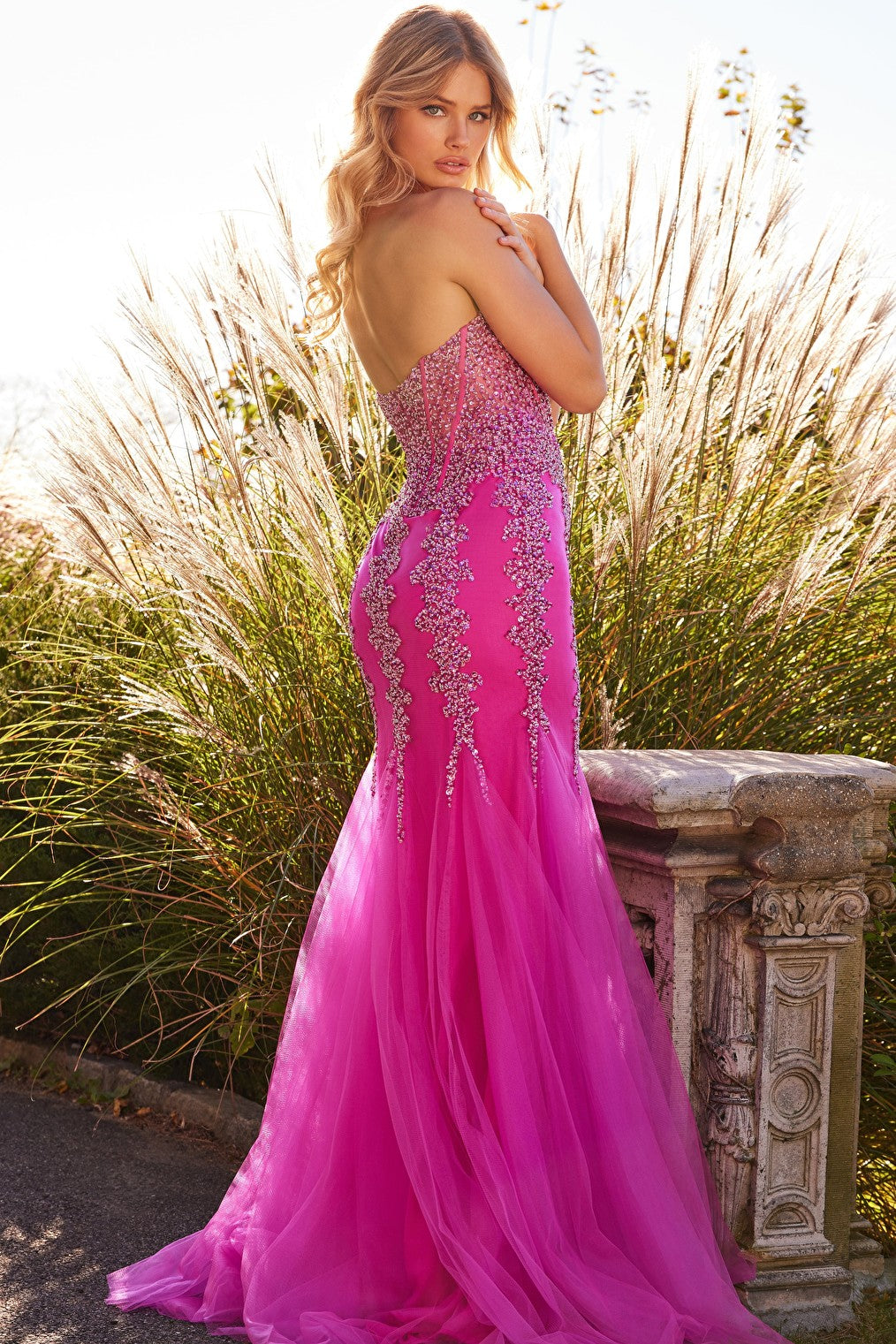 Jovani 22538 Lilac Embellished Sleeveless Prom Dress