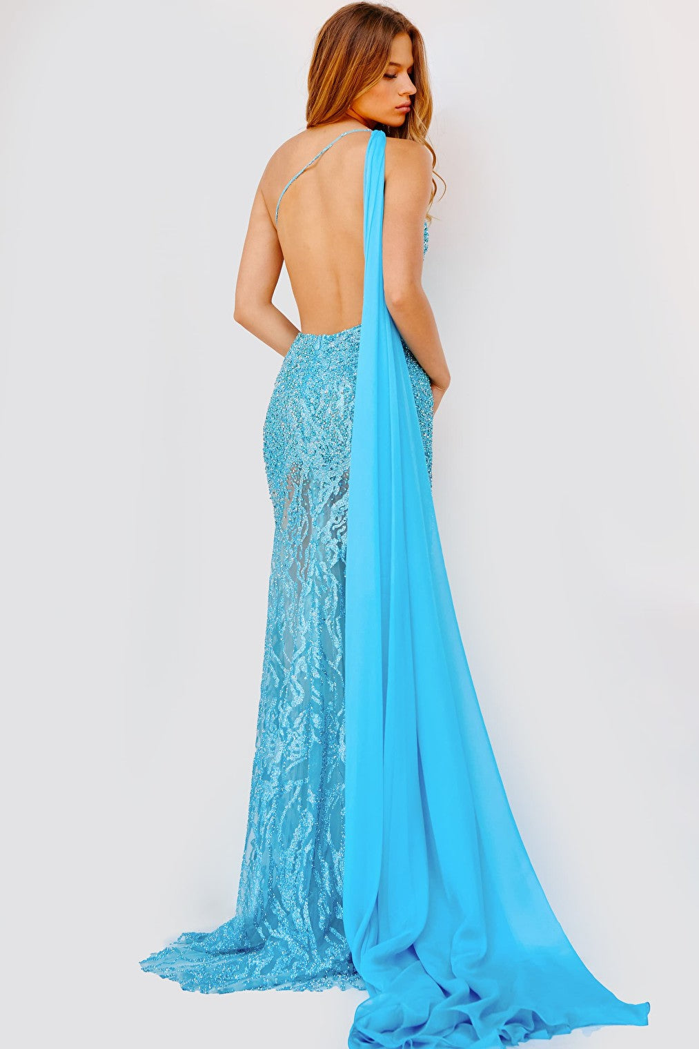 backless blue prom dress 22602