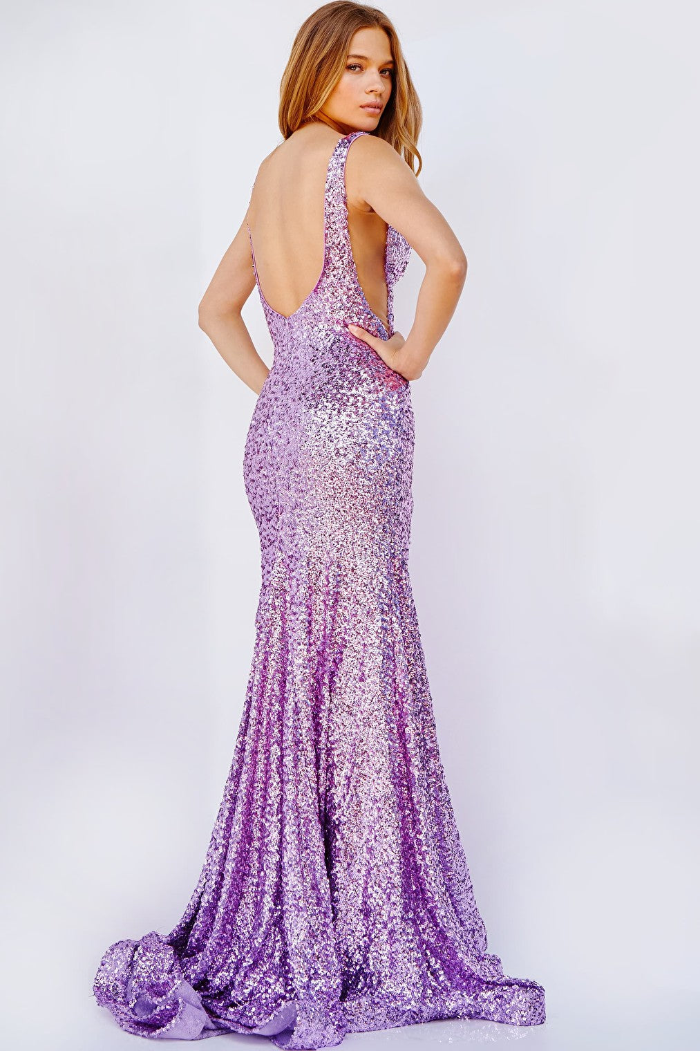 lilac mermaid dress 23079
