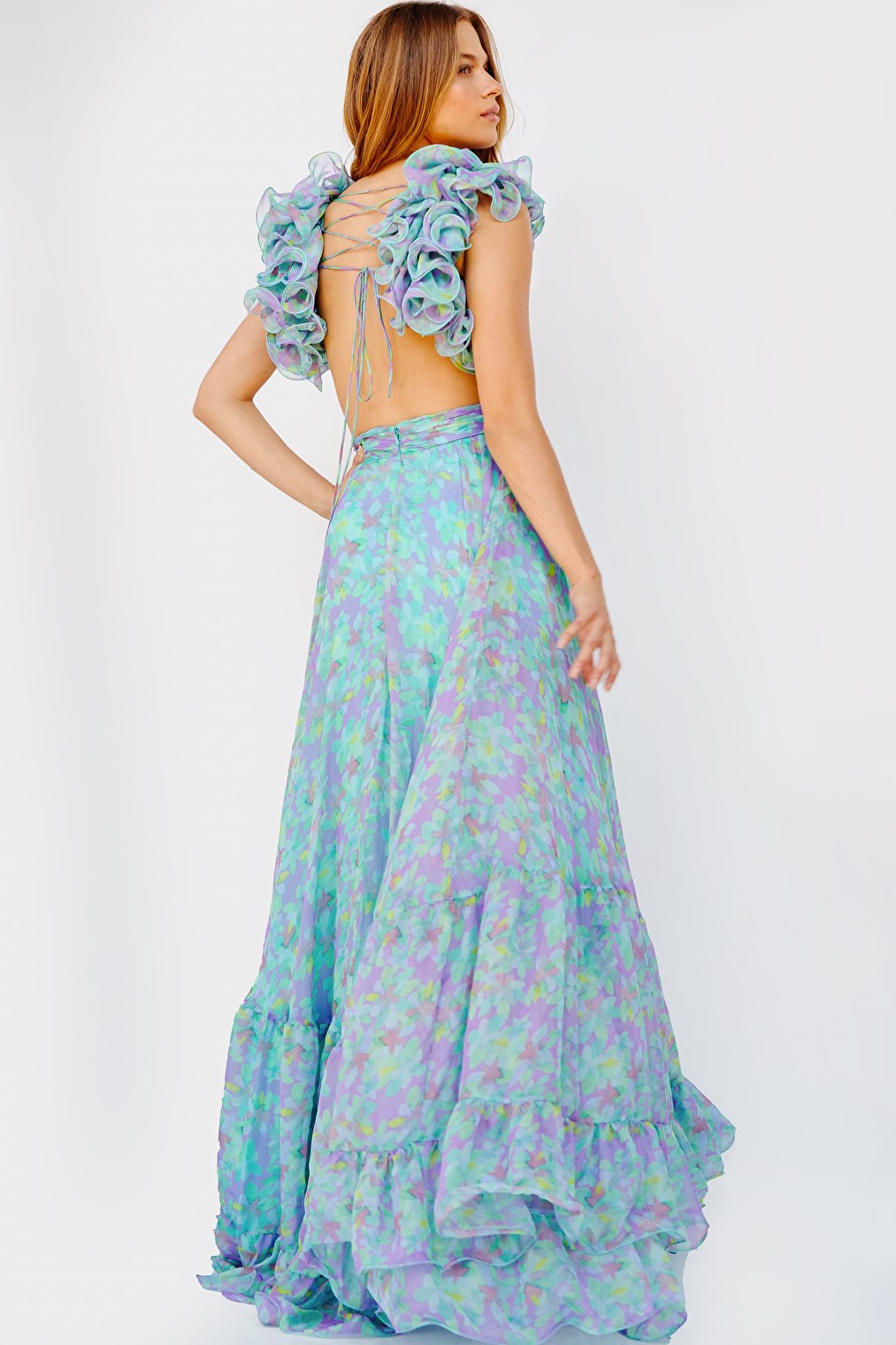 print prom dress