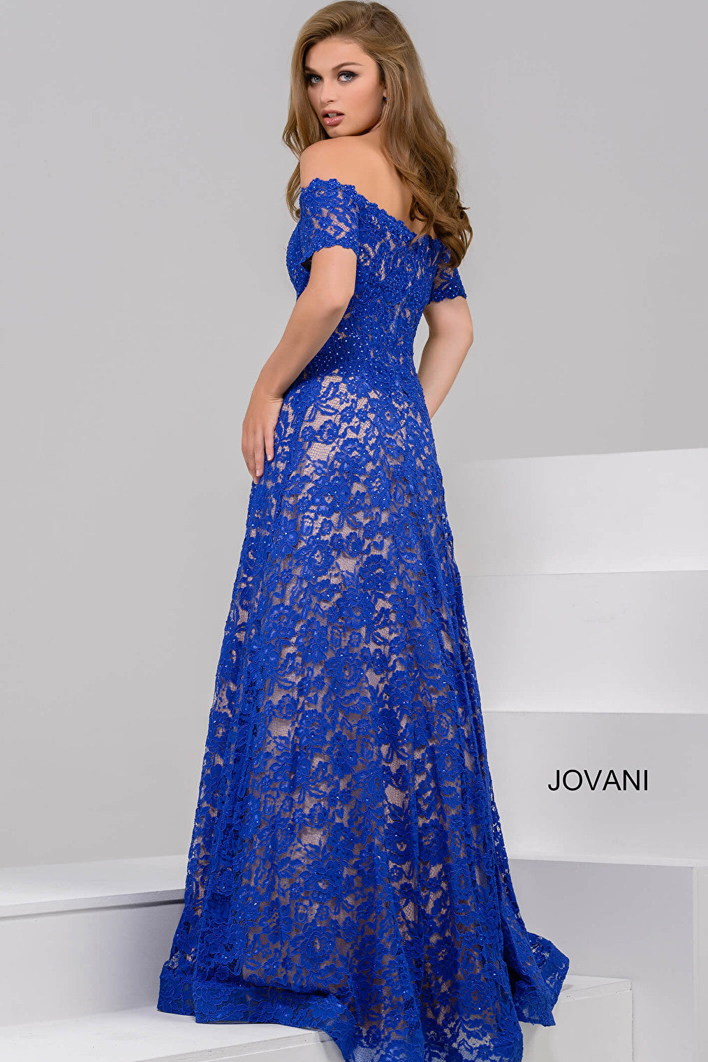 Royal evening dress jovani 42828 back view