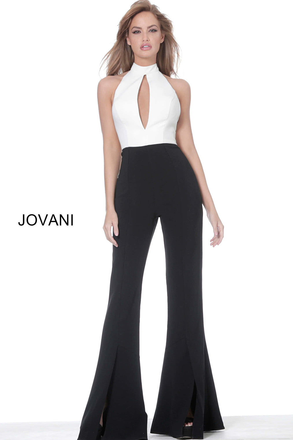 Sleeveless high neck pant suit Jovani 4520