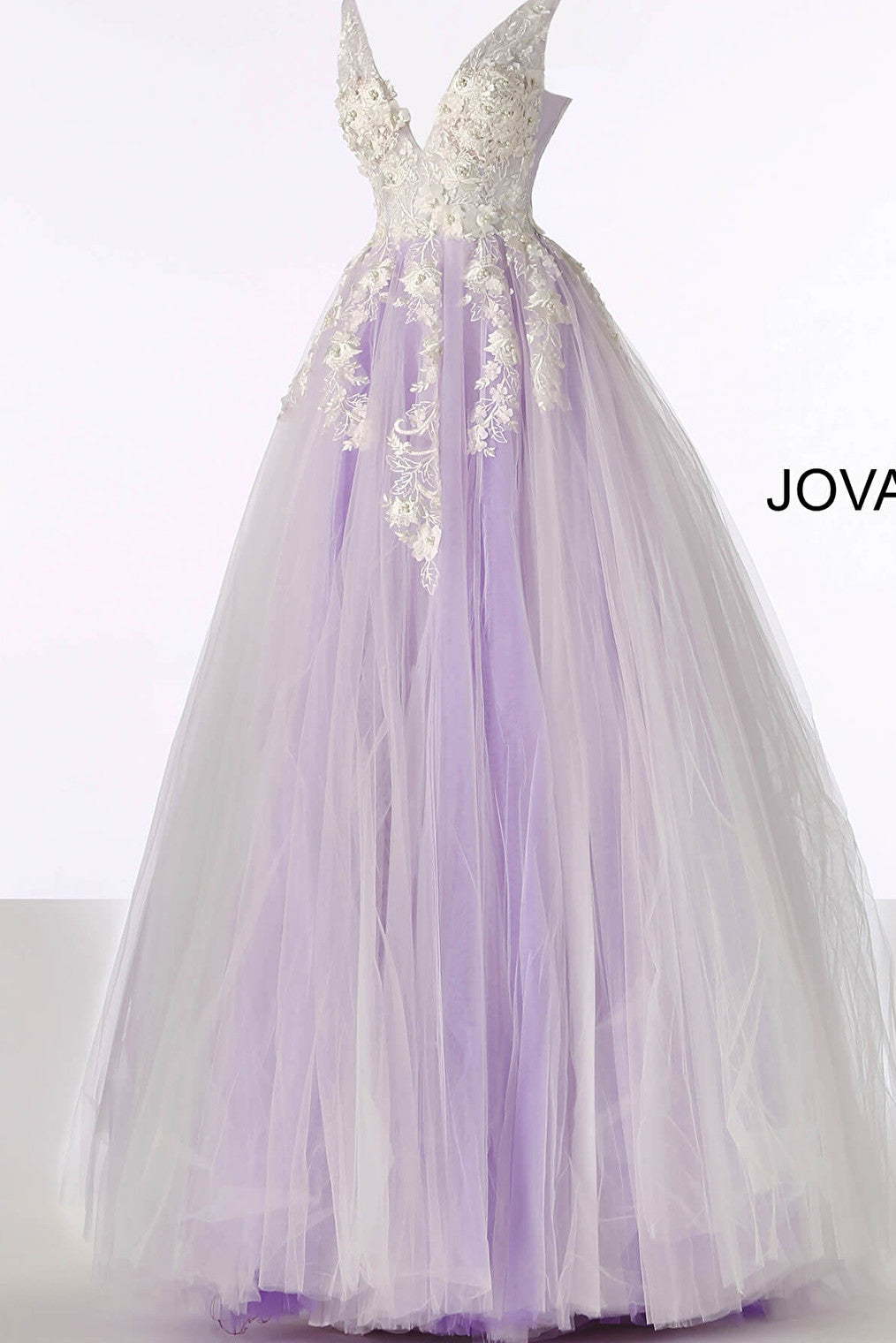 off white/lilac prom ballgown 55634