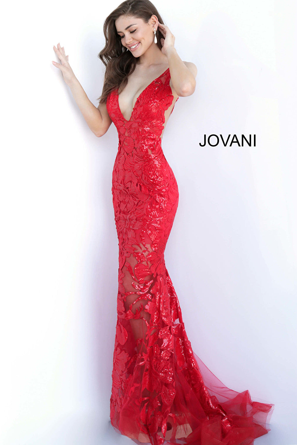 red prom dress 60283
