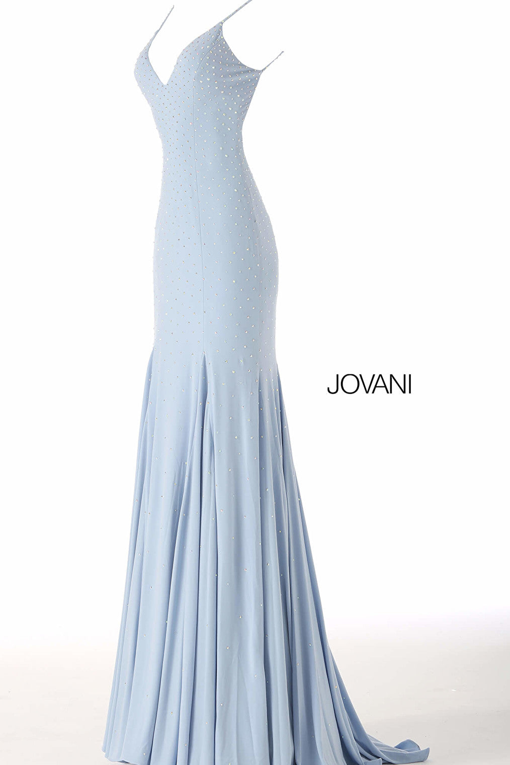 light blue sleeveless  dress 63563