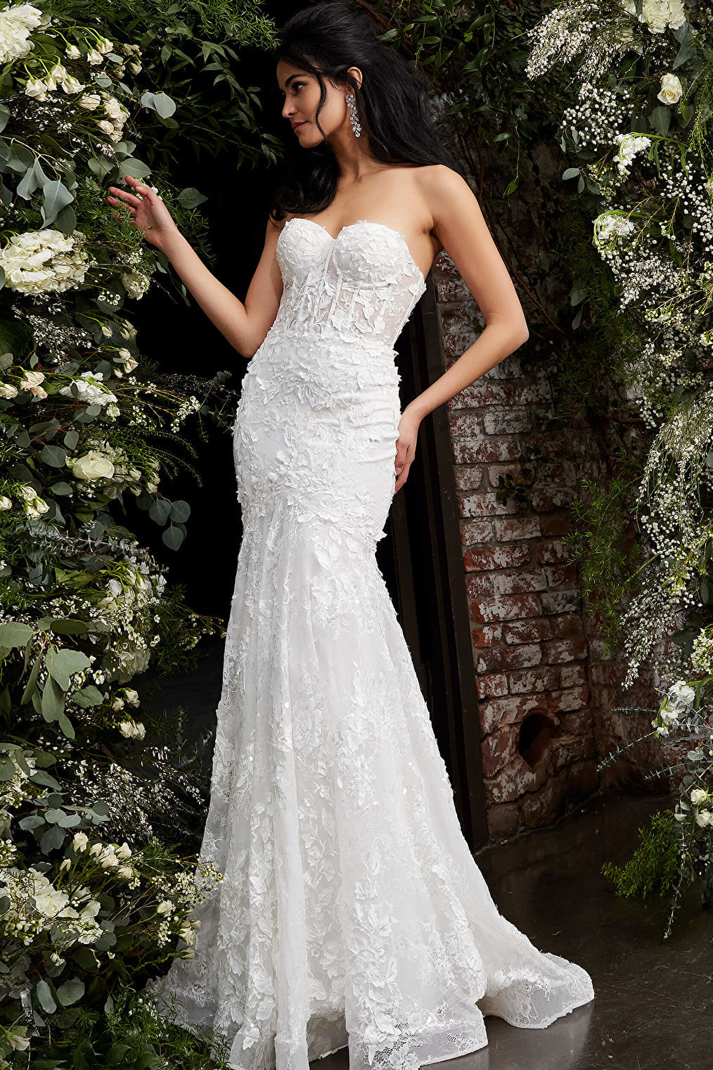Strapless corset Jovani bridal dress JB02836
