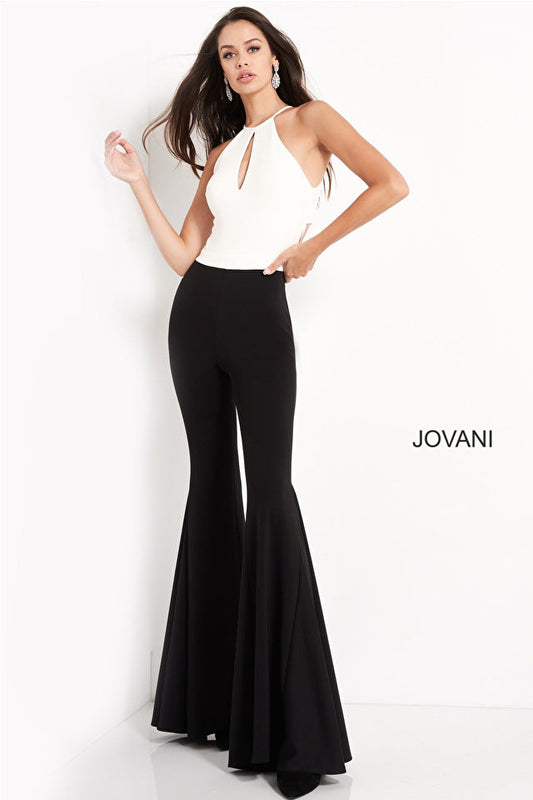 Off White Black Sleeveless Contemporary Jumpsuit M02807