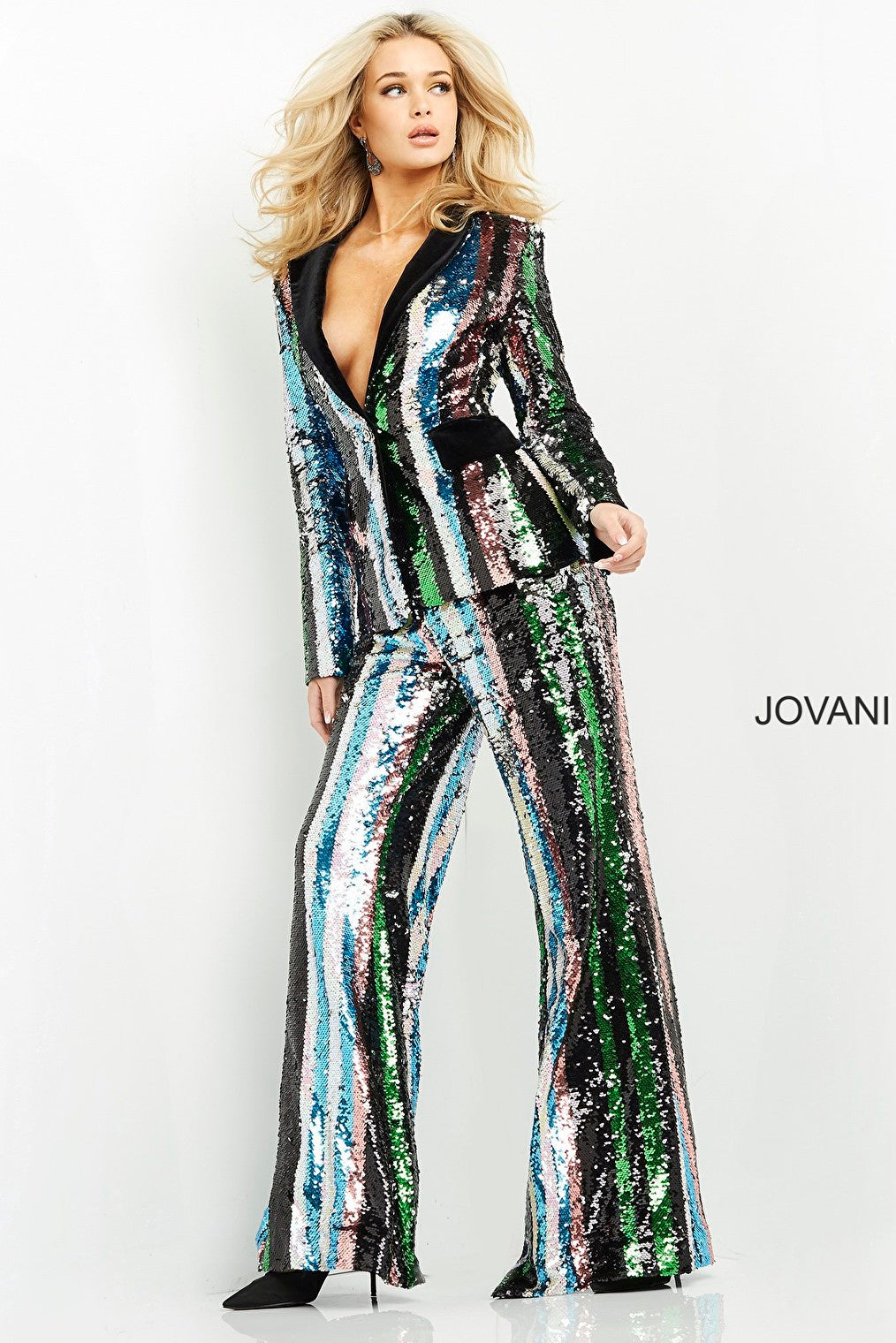 Multi sequin ready to wear Jovani suit M02942