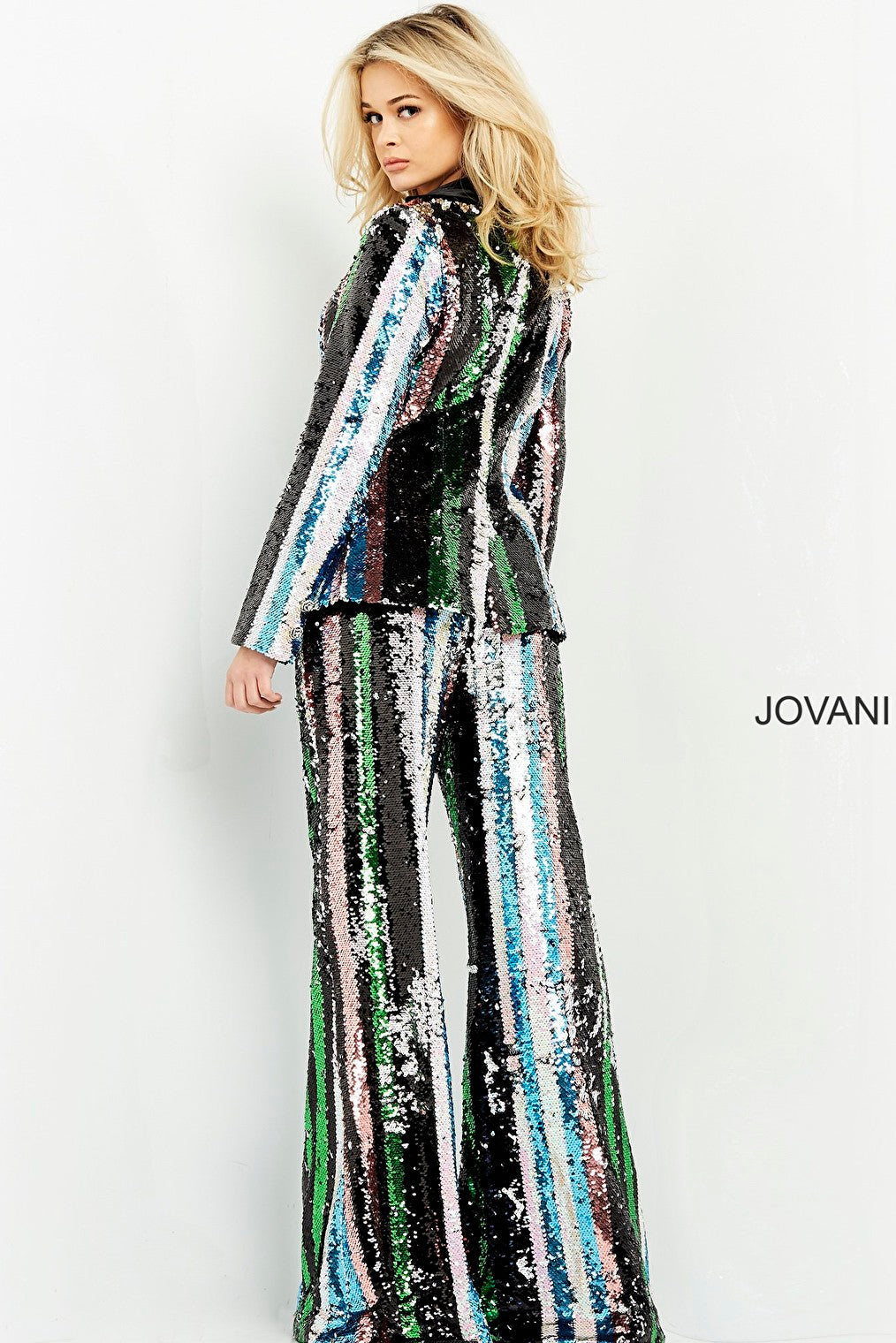Two piece Jovani sequin pant suit M02942